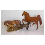 Collection of Different Vintage Horse Figurines