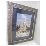 Framed Print by Jack Terry Winter Church Scene