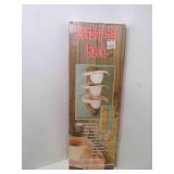 NEW Cowboy Hat Rack Rolled Oak Finish Coated Wire