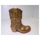 Vintage Solid Brass Western Cowboy Boot