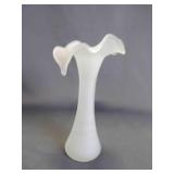 Vintage Frosted Glass Jack in the Pulpit Vase