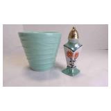 Vintage Japanese Lusterware Porcelain Cup & Shaker