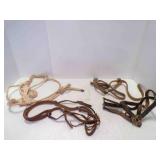 (1) Leather Horse Harness & (3) Rope or Canvas