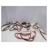 (6) Leather Western Cowboy Horse Reins