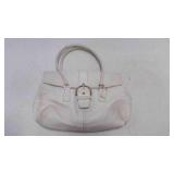 White Leather Coach Soho Shoulder Purse Bag