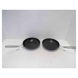 (2) Coleman Portable Camping Frying Pans Folding