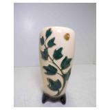Vintage Royal Copley Ceramic Footed Vase Embossed