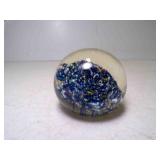 Hand Blown Art Glass Multi Color Internal Mosaic