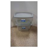 (2) 64 Quart Storage Tubs with Lids