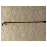 33" WOOD CANE, vintage