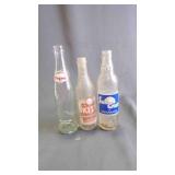 Vintage Glass Soda Pop Bottles - Pepsi - Kist -
