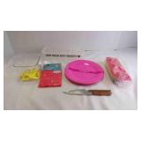 Popsicle Molds - Plastic Egg Carton - 2 Knifes -