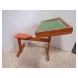 Vintage ATF Toys Wood Child's Desk & Chair Set