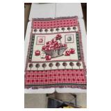 Vintage Country Apple Orchard Woven Throw Blanket