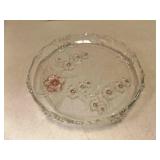 Vintage Mikasa 12' Round Glass Dessert Platter
