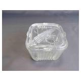Vintage Federal Glass Square Refrigerator Dish