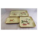 Vintage Strawberry Serving Tray Set
