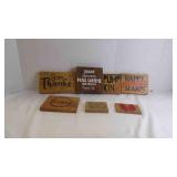 7 Rustic Wood Printing Blocks & Home Dï¿½cor