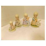 Lefton China Porcelain Birthday Figurines From
