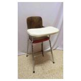 Vintage 35' Chrome Baby High Chair w/Food Tray