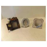 3 Vintage Mini Novelty Picture Frames