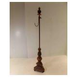 28' Vintage French Baroque Carved Wood Floor Lamp