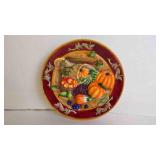Vintage 'Ganz' Bella Casa Fall Harvest Plate Dï¿½cor