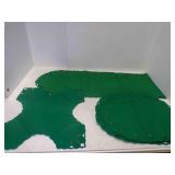 70' Hunter Green Table Runner Poinsettia Design