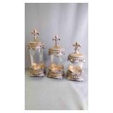 French Quarter Glass Potpourri Jar Set