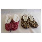 2 Cozy Fleece Lined House Slippers