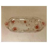 Vintage Mikasa Blossom Time Rectangular Glass