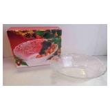 Vintage 'Mikasa Heavy Crystal' Holiday Bells Bowl