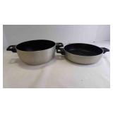 2 10' Stainless Steel Stock Pots No Lids