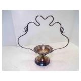 Antique Silver Plated Footed Stand for Victorian