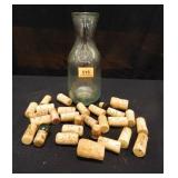 Paul Masson Wine Carafe; 29 Corks