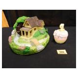 House w/Water Wheel-battery Operated