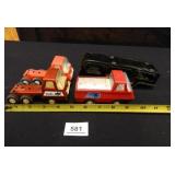Tonka Trucks-3; Buddy L. Trailer-1; Toy