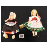 Dolls in Costumes; 1-Dutch; 1-German