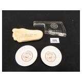 Oklahoma Souvenirs; Race for Land-100 yr. dishes-2