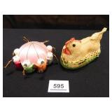 Pin Cushion-Made in China; Crocheted Chicken