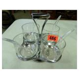 Condiment Turnstile; w/plastic spoons