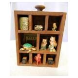 Shadowbox w/tiny Items; Shadowbox-5¾" x 7¾"