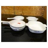 Corningware Dishes; no lids; (5)