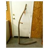 Primitive Scythe/Sickle; Wooden Curved Handle