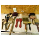 Paint Brushes-Used; 2-Scrapers