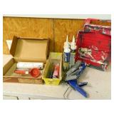 Sears Air Powered Caulk Gun; 2-Manual Caulk Guns