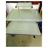 Computer Desk; Tempered Glass Inserts