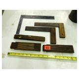 Squares; Wooden Level; Rulers-(2)