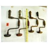 Antique Drills; (4); Wooden Knobs & Handles