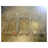 Wire Baskets (3); 8" x 11" x 21½"